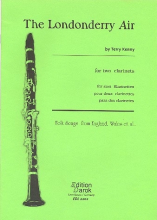 The Londonderry Air  for 2 clarinets score