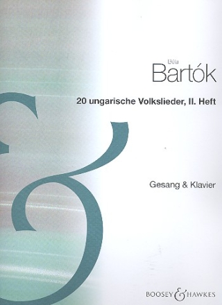 20 Ungarische Volkslieder Band 2 (Nr.5-8) fr Gesang und Klavier (un/dt)