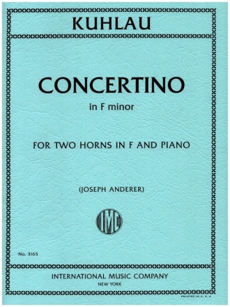 Concertino f minor for 2 horns in F und piano