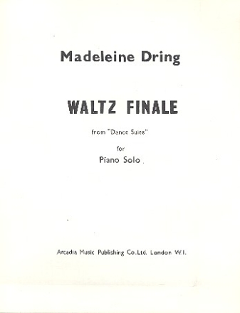 Waltz Finale from Dance Suite for piano