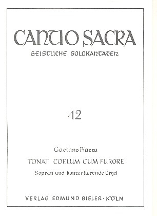 Tonat coelum cum furore fr Sopran und konzertierende Orgel