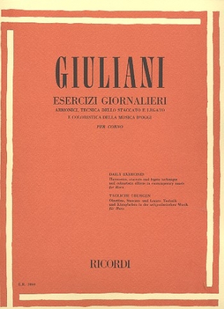 Esercizi giornalieri per corno