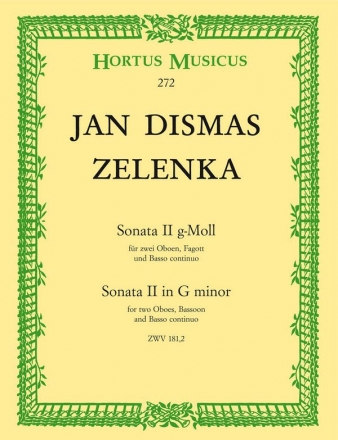 Sonate g-Moll Nr.2 für 2 Oboen, Fagott und Bc
