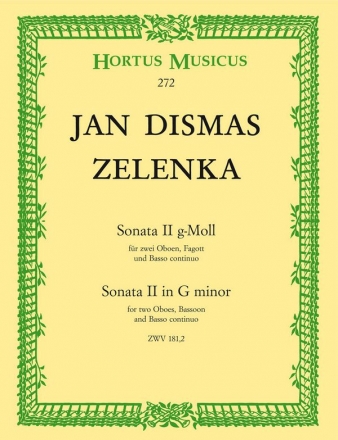Sonate g-Moll Nr.2  fr 2 Oboen, Fagott und Bc