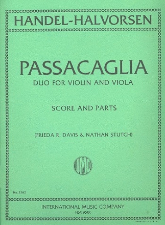 Passacaglia - Duo for violin and viola score and parts