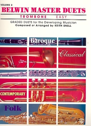 Belwin Master Duets vol.2 for trombone easy