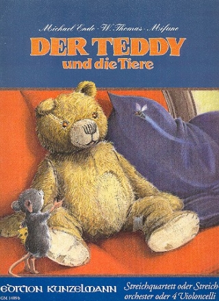 Der Teddy und die Tiere fr Streichquartett oder 4 Violoncelli Stimmen