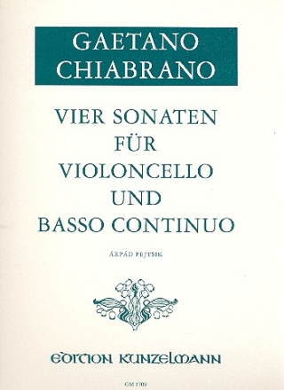 4 Sonaten fr Violoncello und Bc