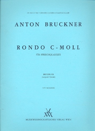Rondo c-Moll von 1862 fr Streichquartett Stimmen