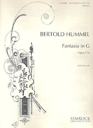 Fantasia G-Dur op.77d fr Violoncello solo