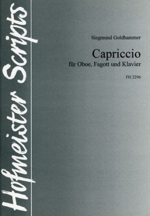 Capriccio fr, Oboe, Fagott und Klavier Partitur und Stimmen
