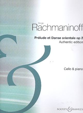Prelude et danse orientale op.2 pour violoncelle et piano