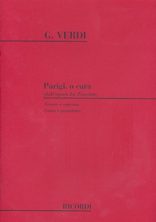 Parigi o cara per tenore e soprano e pianoforte