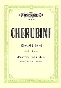 Requiem d-Moll fr Mnnerchor und Orchester Studienpartitur