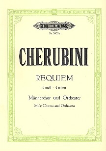 Requiem d-Moll fr Mnnerchor und Orchester Studienpartitur