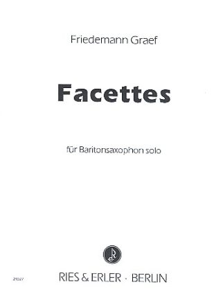 Facettes fr Baritonsaxophon