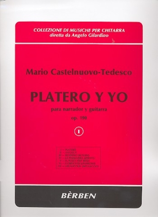 Platero y yo op.190 vol.1 fr Gitarre und Sprecher