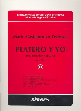 Platero y yo op.190 vol.2 fr Gitarre und Sprecher