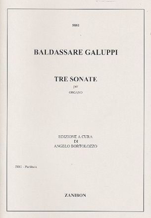 3 Sonate per organo (manualiter)