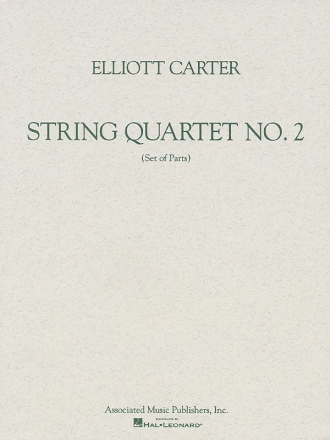 STRING QUARTET NO.2 1959 3. CORRECTED EDITION 1981