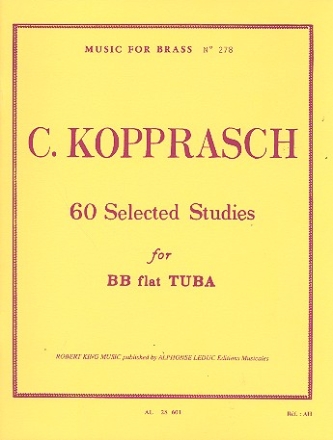 60 selected studies for tuba in Bb