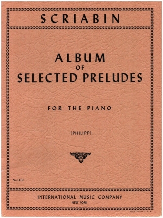 Album of selected preludes for piano