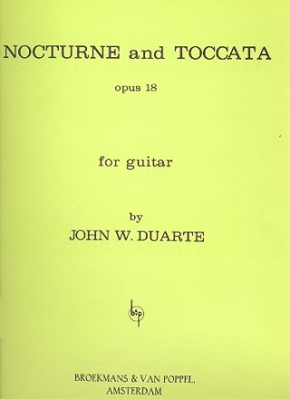 Nocturne and Toccata op.18 for guitar