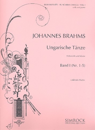 Ungarische Tnze Band 1 (Nr.1-5) fr Violoncello und Klavier