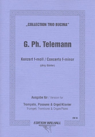 Konzert f-Moll fr Trompete, Posaune und Orgel / Klavier