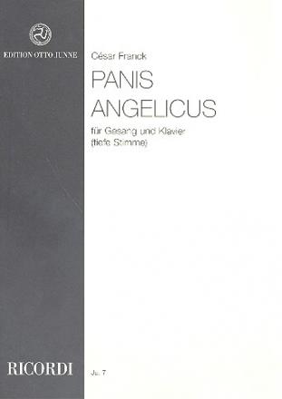 Panis angelicus G-Dur für tiefe Singstimme und Klavier