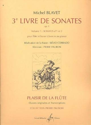 Livre 3 de sonates op.3 vol.1 (nos.1-2) pour flte et piano