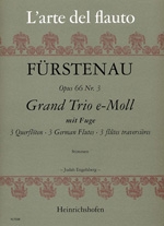 Grand Trio e-Moll mit Fuge op.66 Nr.3 fr 3 Querflten Stimmen