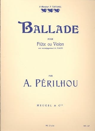 Ballade pour flte ou violon et piano