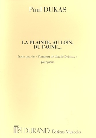 La plainte  au loin  du faune pour piano