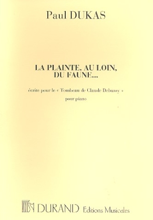 La plainte  au loin  du faune pour piano