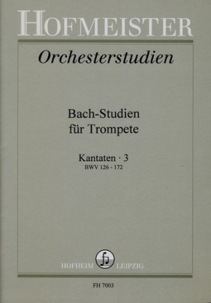 Bach-Studien fr Trompete Band 3 Kantaten BWV126-172