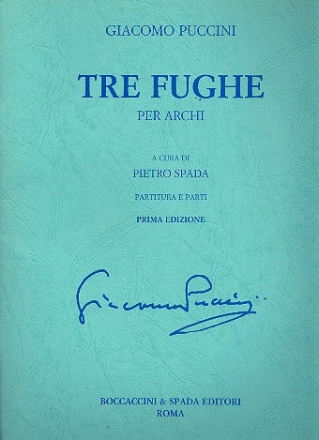 3 fughe per archi (Streichquartett) partitura e parti