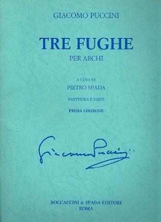 3 fughe per archi (Streichquartett) partitura e parti