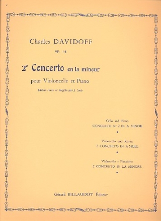 Concerto la mineur no.2 op.14 pour violoncelle et piano