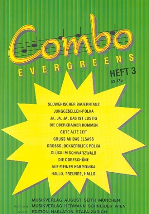Combo Evergreens Band 3 fr 2 Blechblser in B oder Es und Klavier