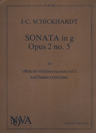 Sonata G major op.2,5 for oboe (violin, recorder) and bc