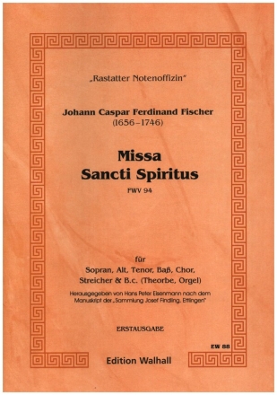 Missa sancti spiritus FWV94 GEM Chor, Streicher, Bc (THEORBE,ORG)