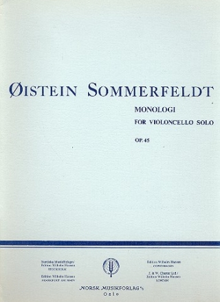 Monologi op.45 for violoncello