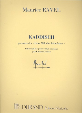 Kaddisch pour violon et piano
