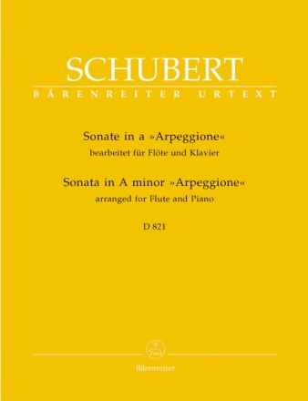 Sonate a-Moll D821 fr Flte und Klavier Arpeggione-Sonate