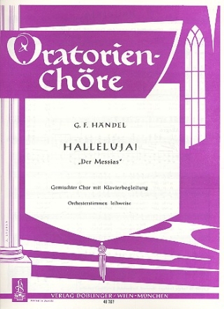 Halleluja fr gem Chor und Klavier Klavierauszug