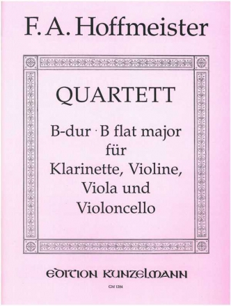 Quartett B-Dur fr Klarinette, Violine, Viola und Violoncello