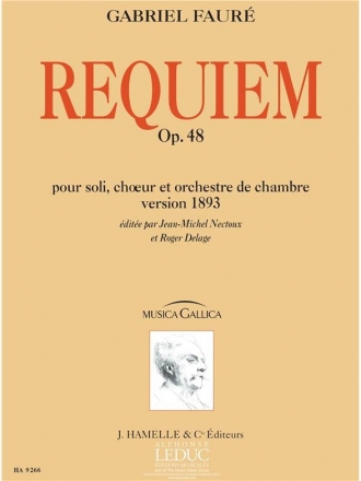 Requiem op.48 version 1893 pour soli, choeur et orchestre de chambre partition