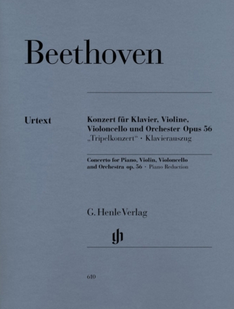 Konzert C-Dur op.56 fr Klavier, fr Klavier, Violine, Violoncello und Orchester fr Violine, Violoncello und 2 Klaviere