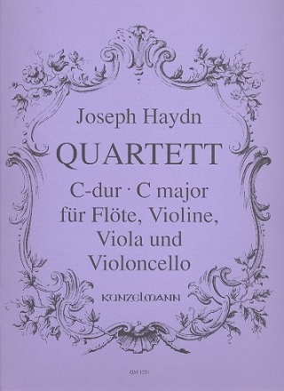 Quartett C-Dur fr Flte und Streichtrio Stimmen
